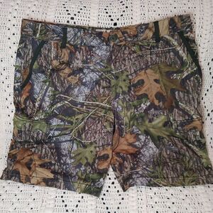 Red Head Brand Co Mens‎ Camo Cargo Shorts 2XL Mossy Oak Hunting Outdoor